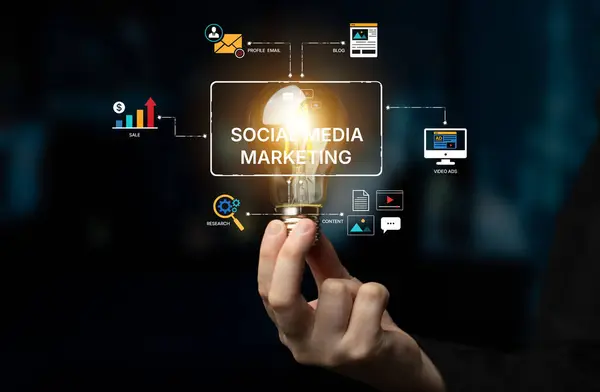 depositphotos 833445140 stock photo social media marketing strategy engagement